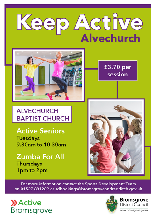 Alvechurch And Barnt Green Keep Active NEW DESIGN 0322