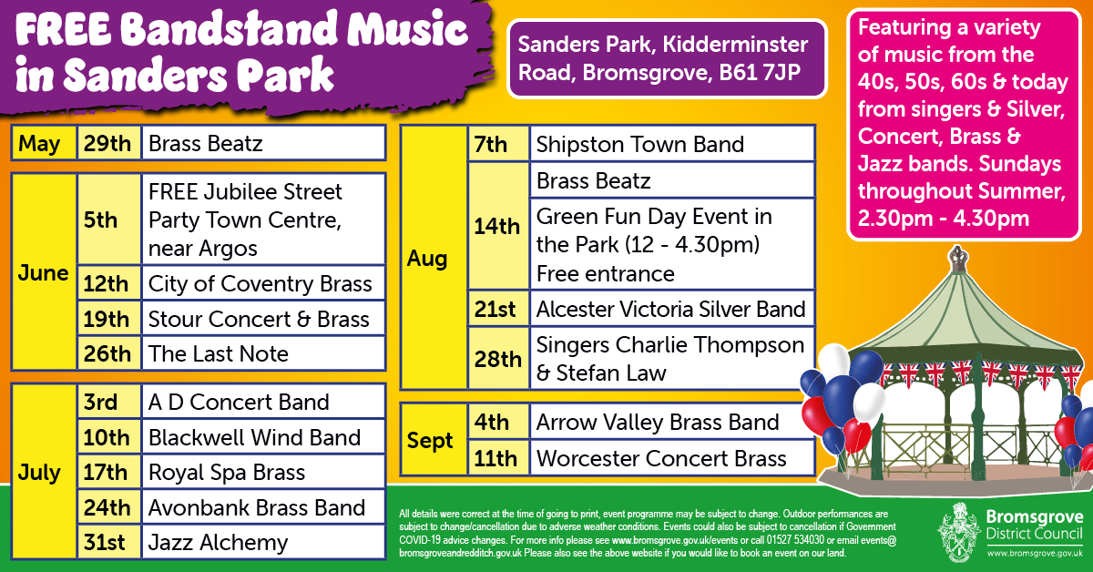 Bandstand music in the park 