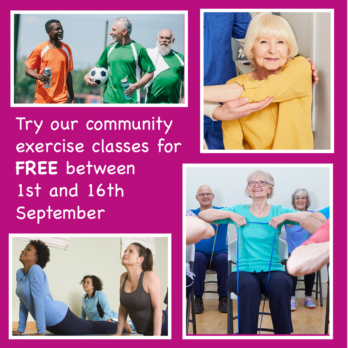Get fit for free in September