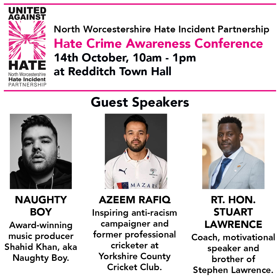 High profile guests to headline 2022 Hate Crime Awareness Conference