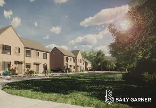 Artists impression of houses on the new Burcot Lane development