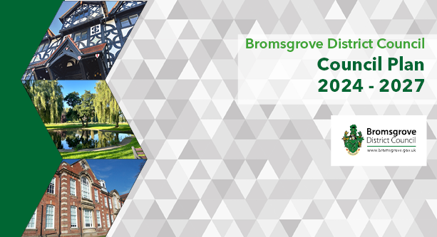 Graphic of front cover of BDC Council Plan