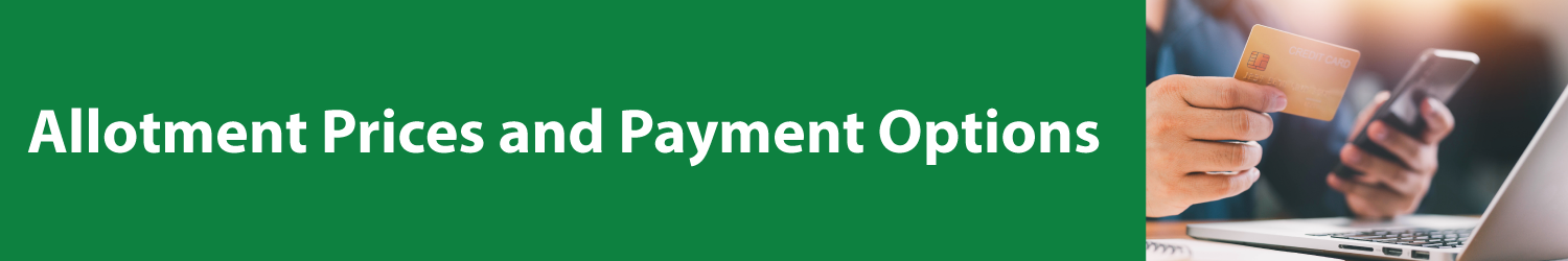 prices and payment banner