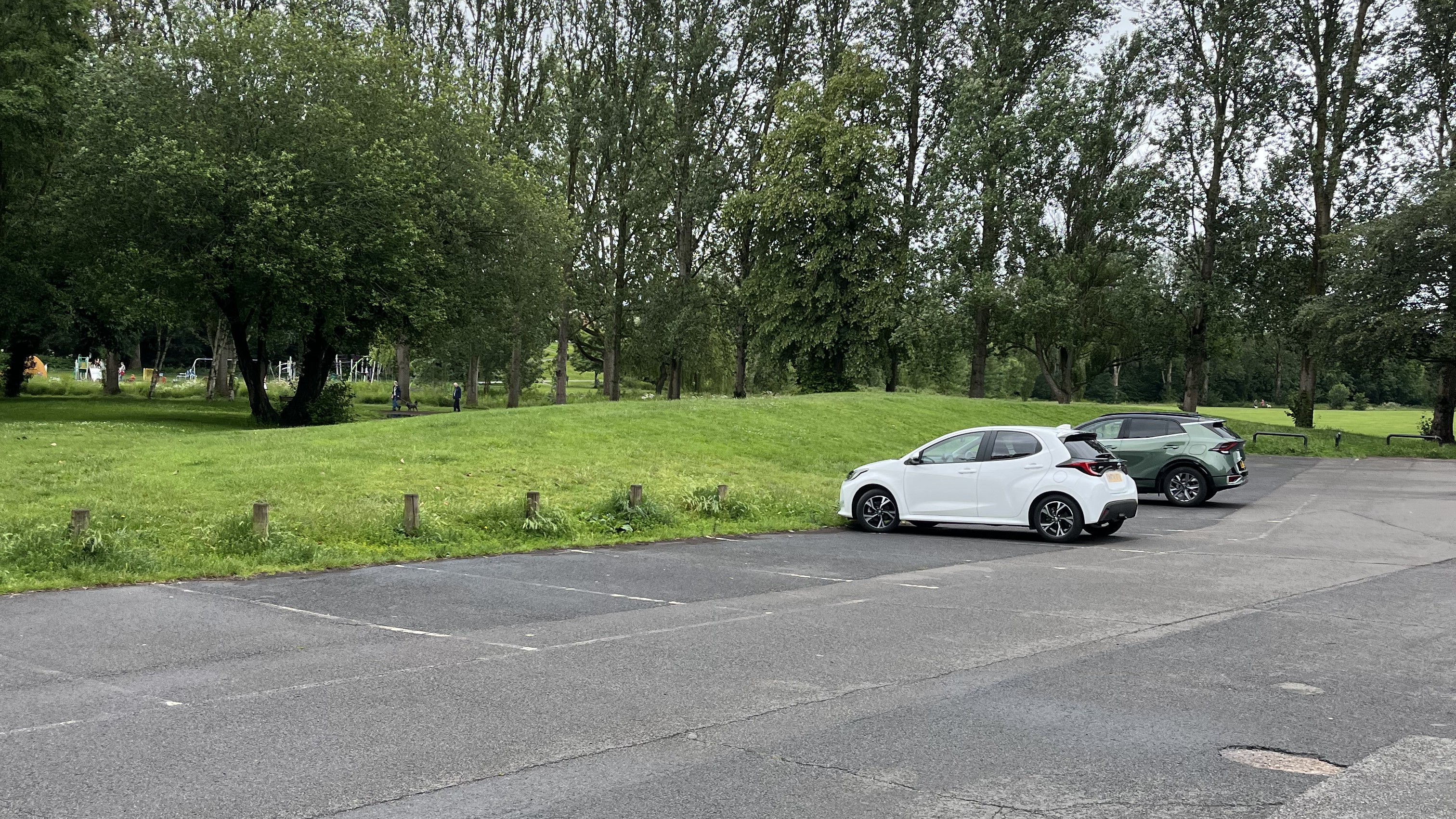 Image of Sanders Overflow car park before extension in slider size for web banner